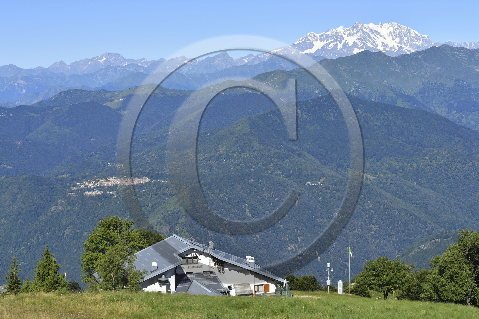 Italie piemont panorama sommet mont mottarone