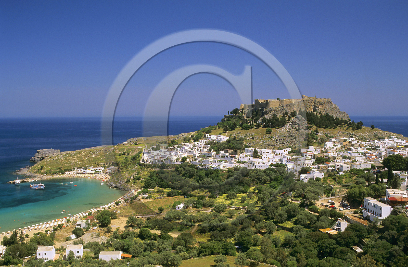 LINDOS. ILE DE RHODES. GRECE