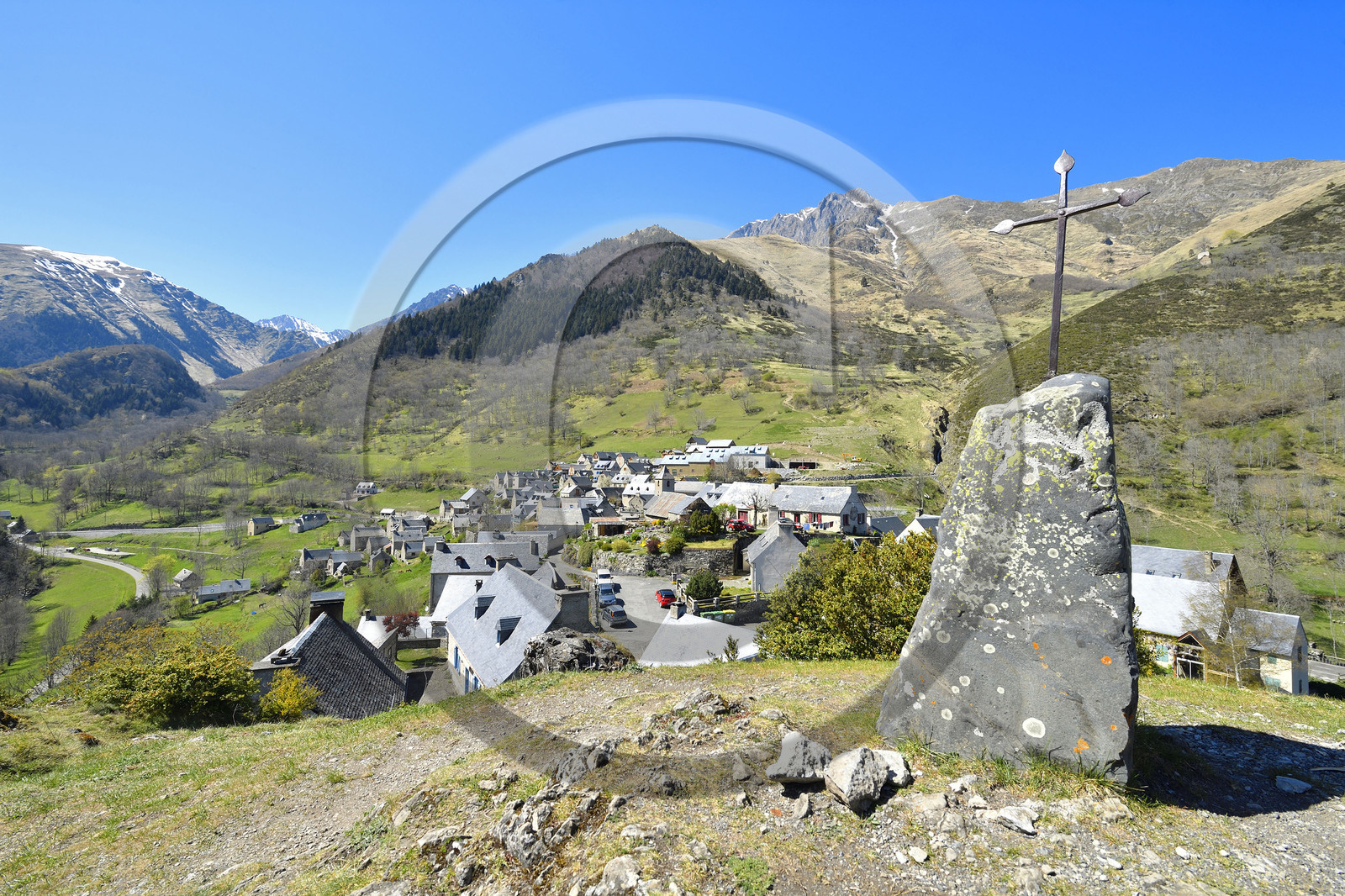 France hautes pyrenees canton arreau village