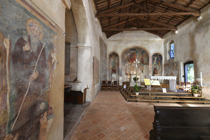 Italie lombardie lac garde sirmione eglise