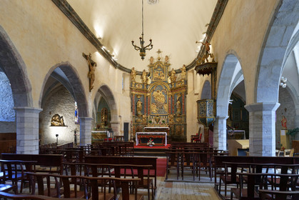 France hautes pyrenees vallee louron arreau eglise