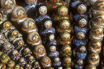 Matriochkas (poupées russes), Saint-Petersbourg, Russie
