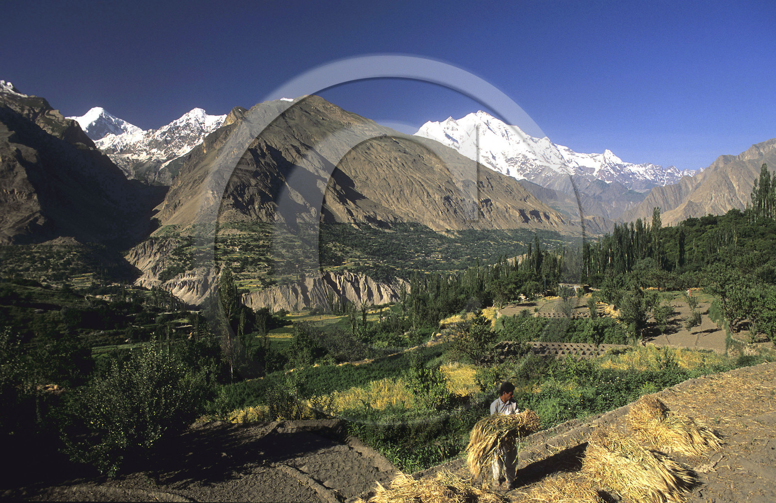 Village de Karimabad. Vallée de la Hunza dans l' Himalaya pakistanais