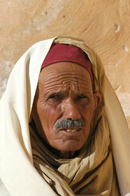 Habitant du sud, ksar du sud autour de Tatouine, Tunisie