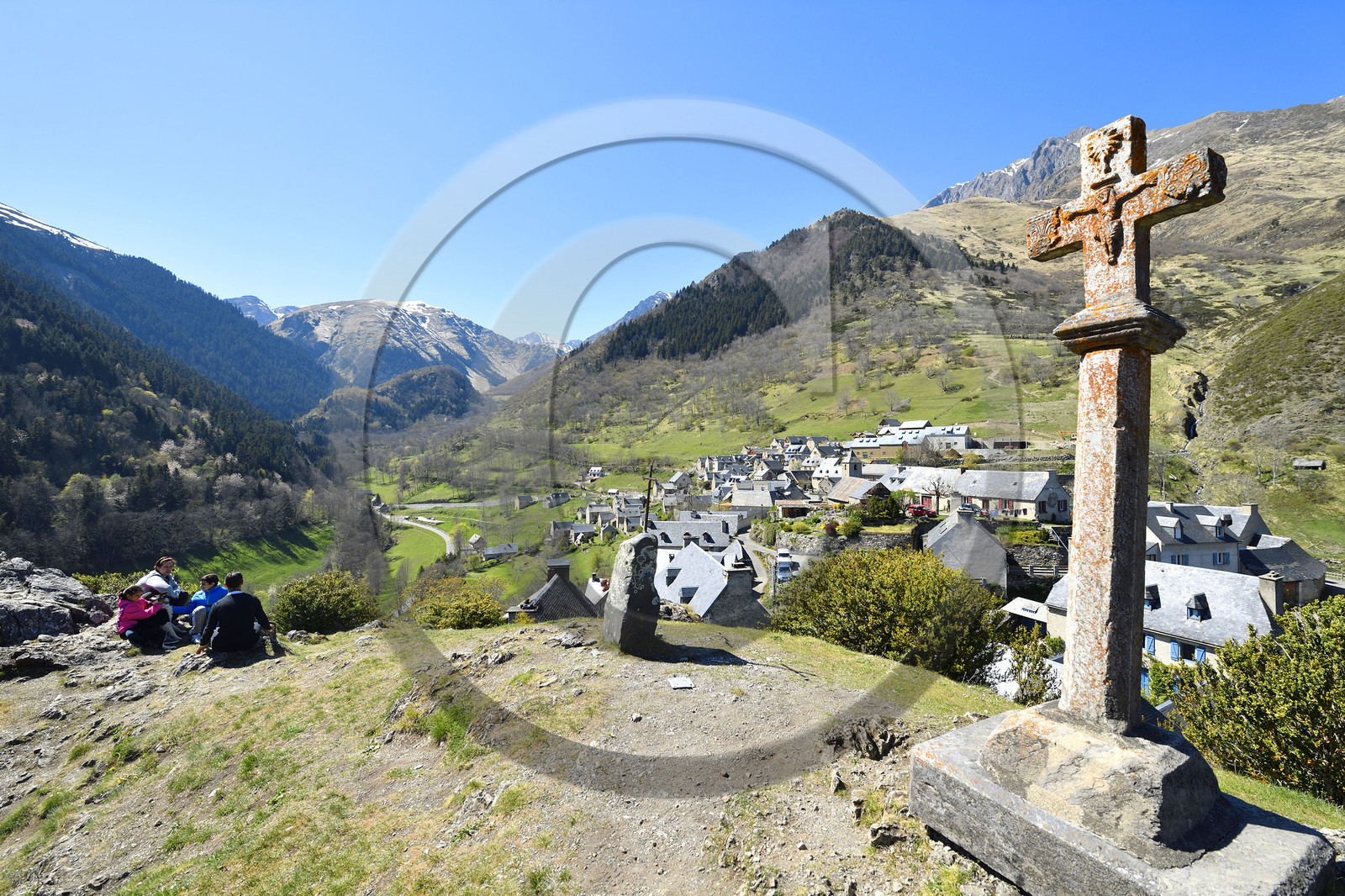 France hautes pyrenees canton arreau village