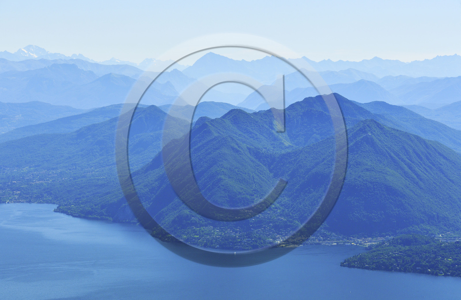 Italie piemont panorama sommet mont mottarone