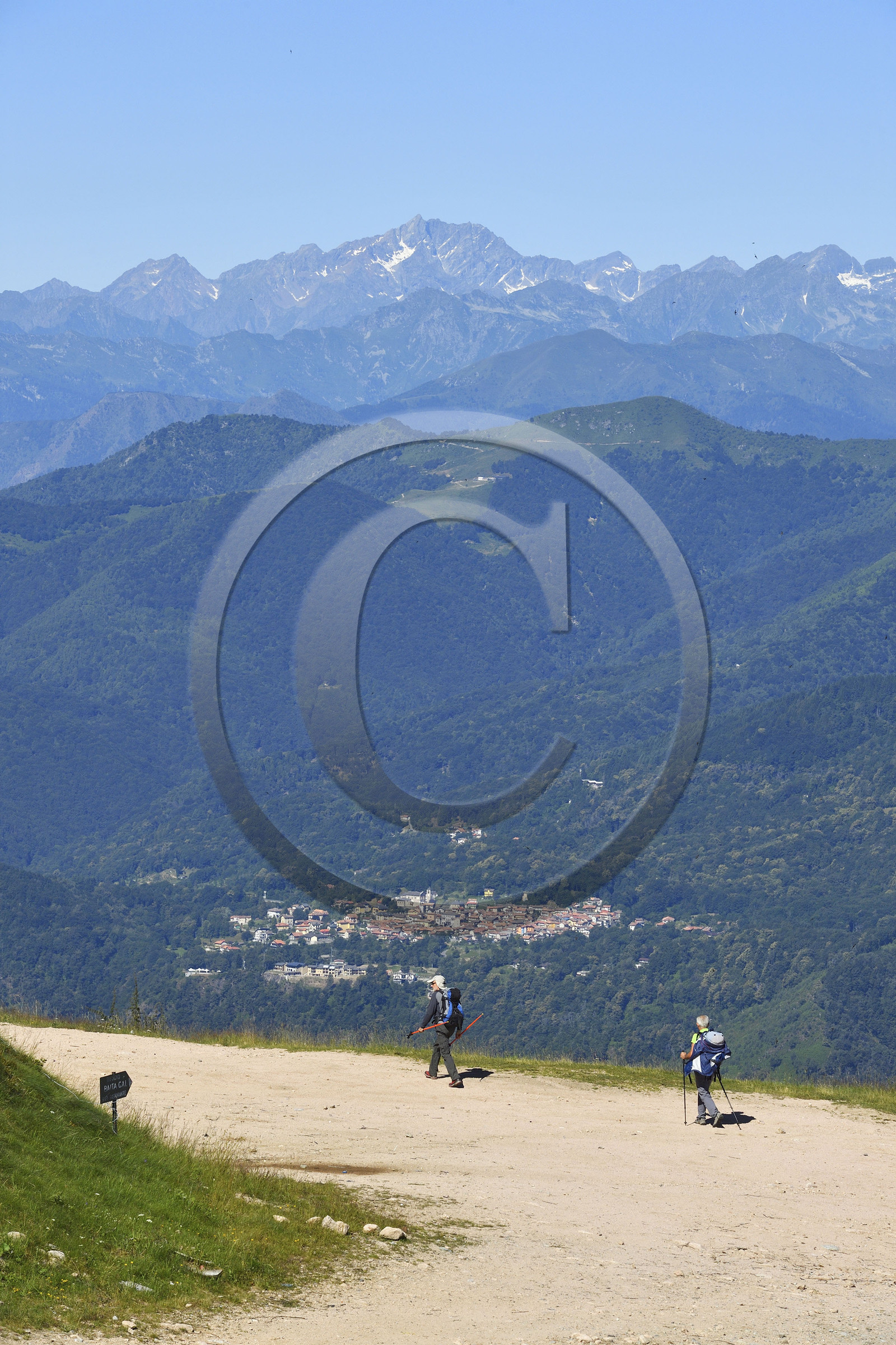 Italie piemont panorama sommet mont mottarone