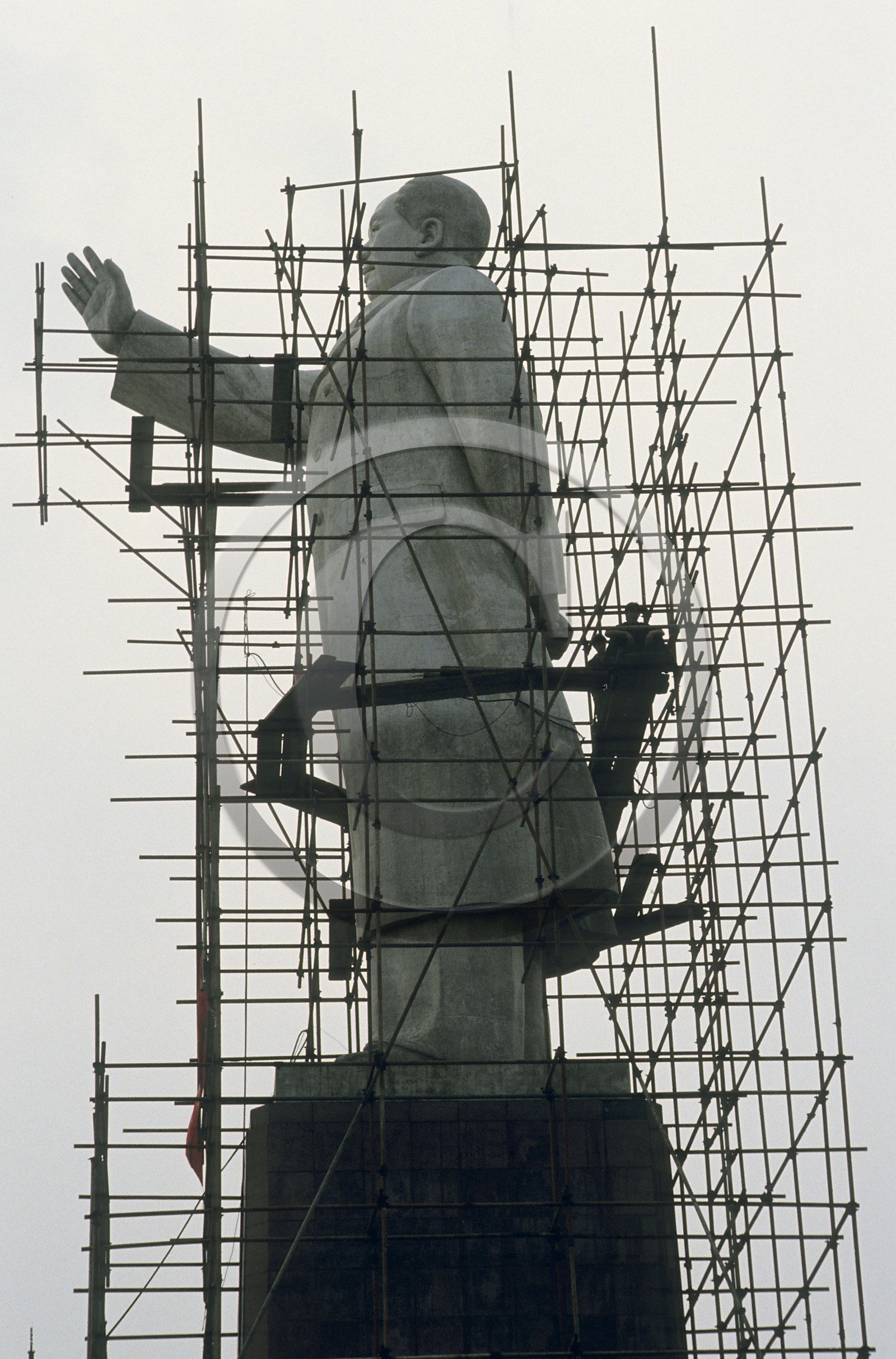 MAO EN CHANTIER. PEKIN (BEIJING). CHINE