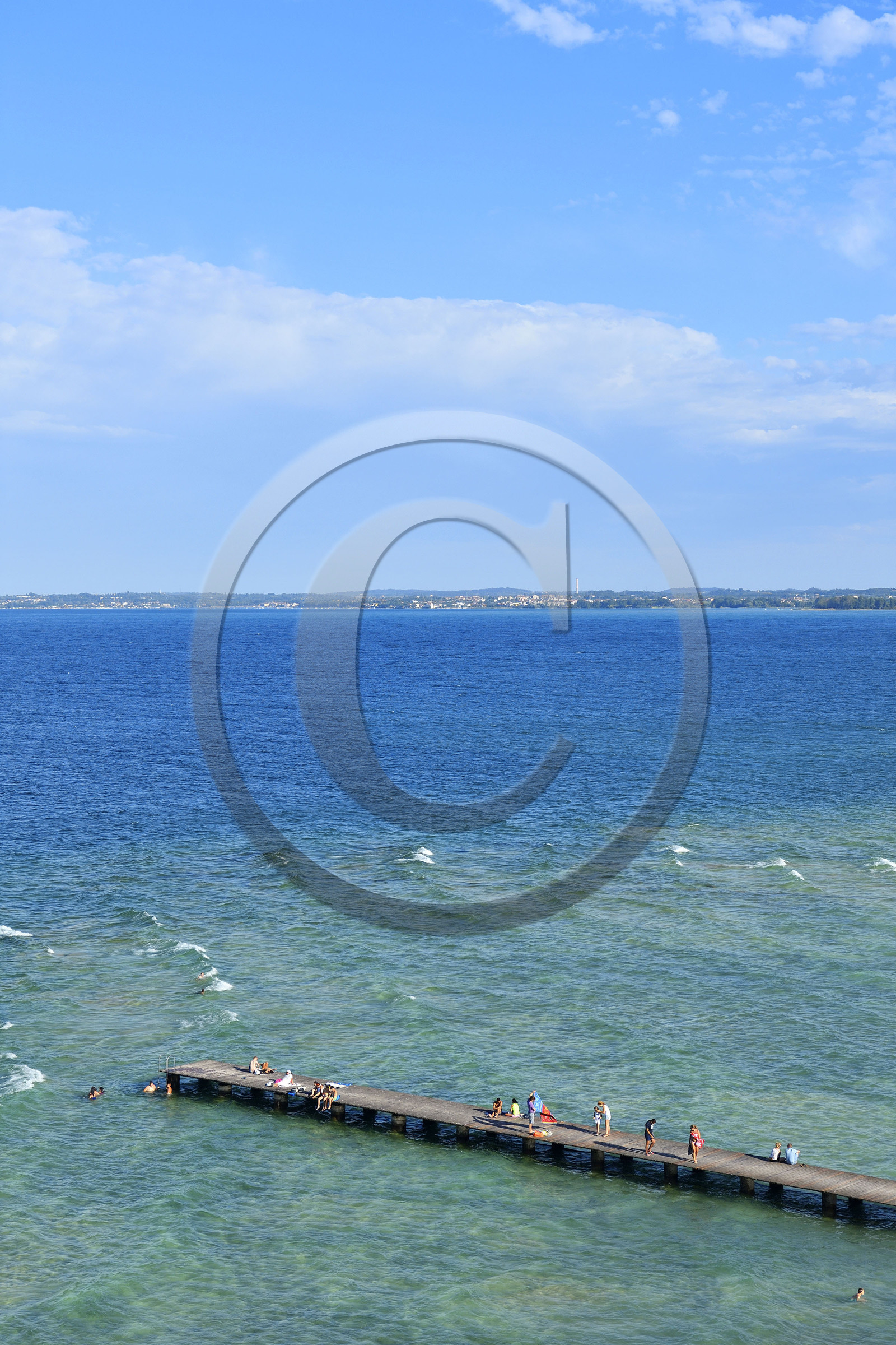 Italie lombardie lac garde sirmione plage