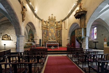 France hautes pyrenees vallee louron arreau eglise