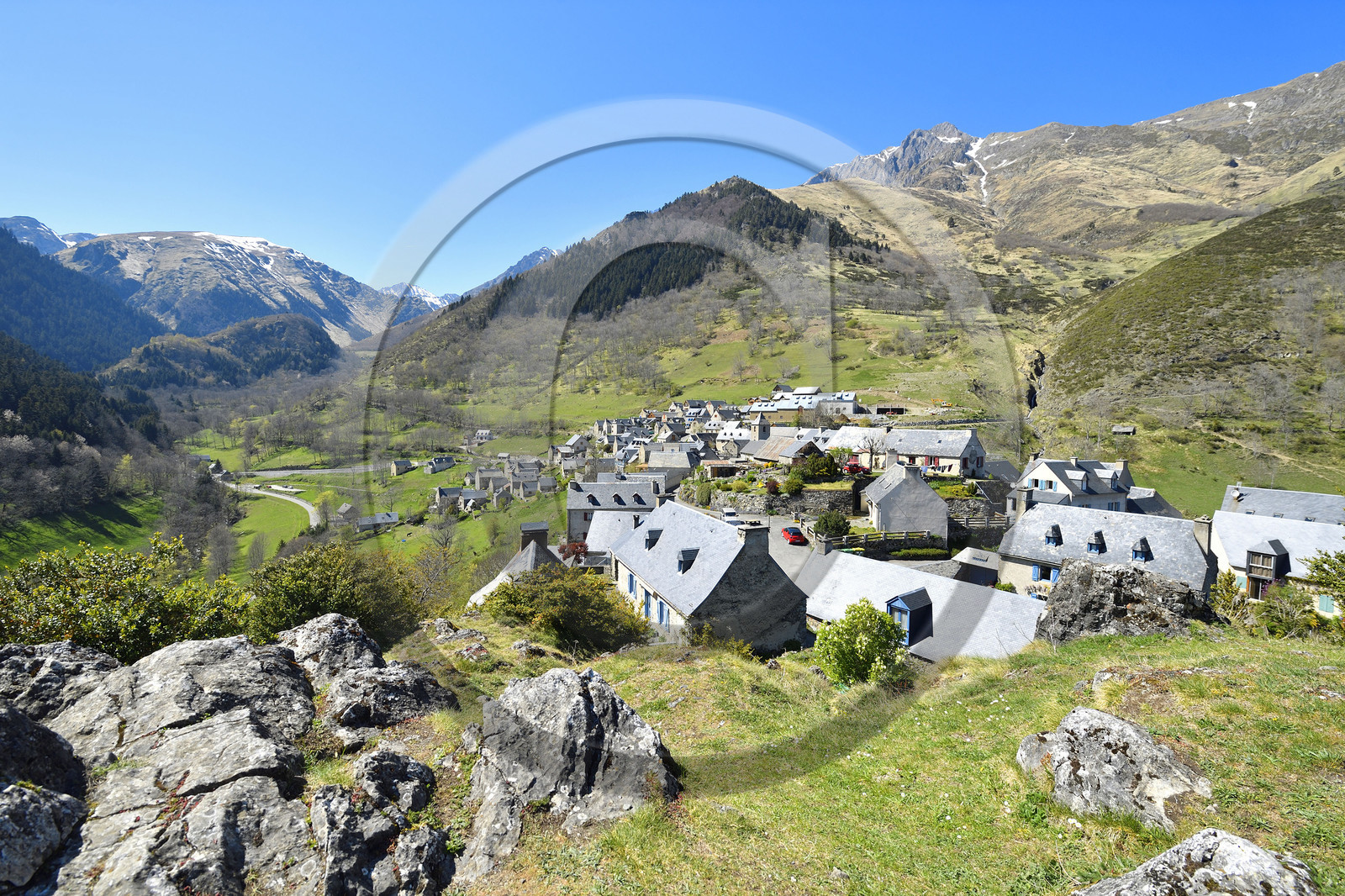 France hautes pyrenees canton arreau village