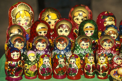 Matriochkas (poupées russes), Saint-Petersbourg, Russie