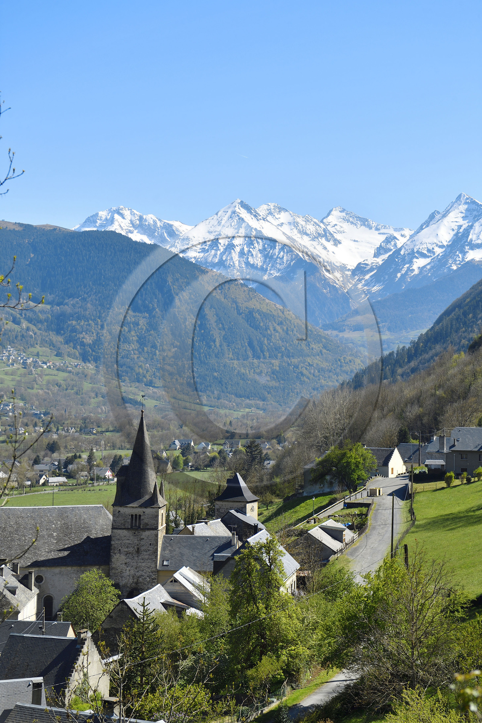 France hautes pyrenees canton arreau village