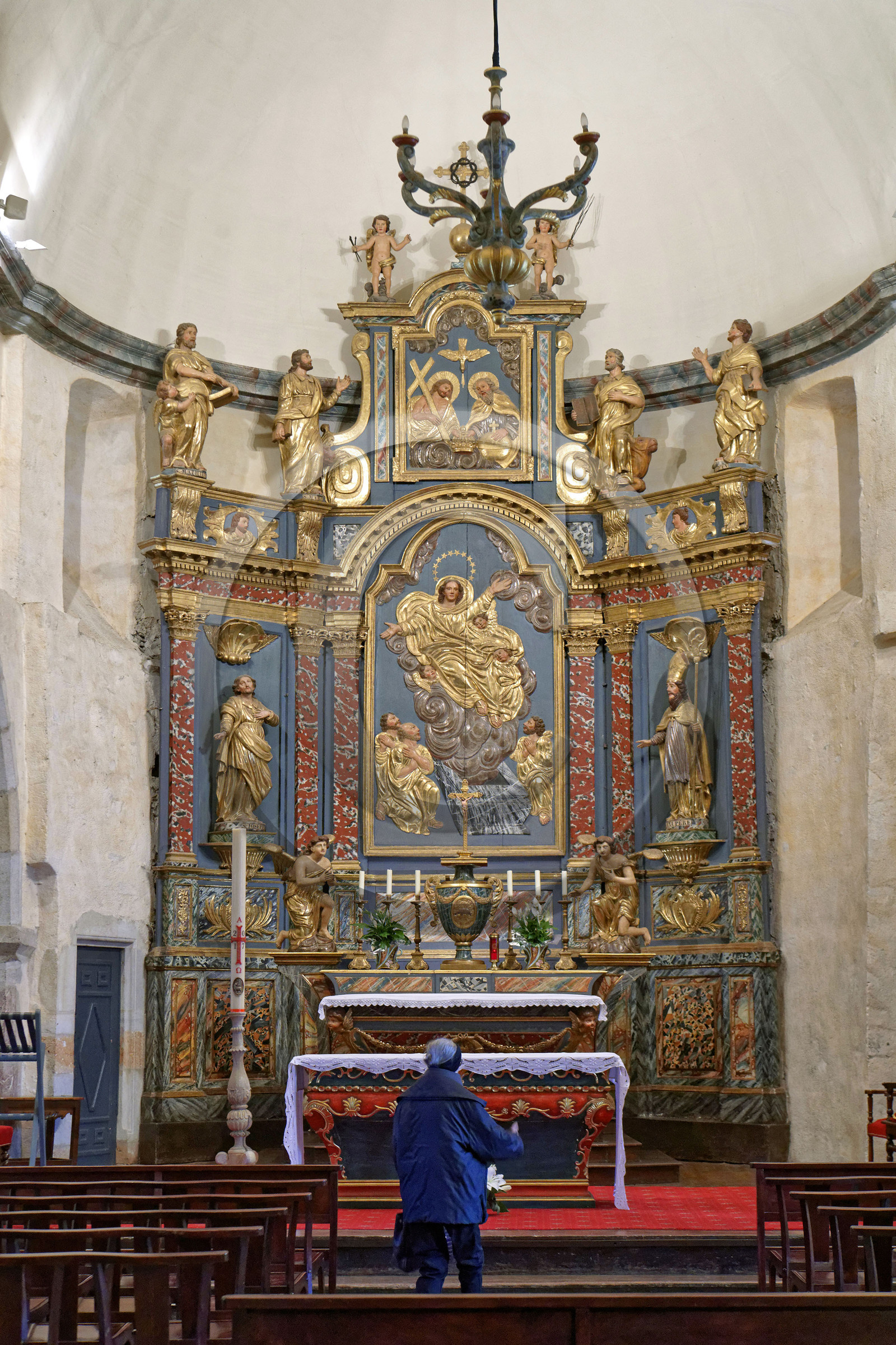 France hautes pyrenees vallee louron arreau eglise