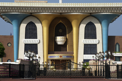 Sultanat d'Oman, Mascate, le palais Al Alam reserve au protocole du sultan Qaboos