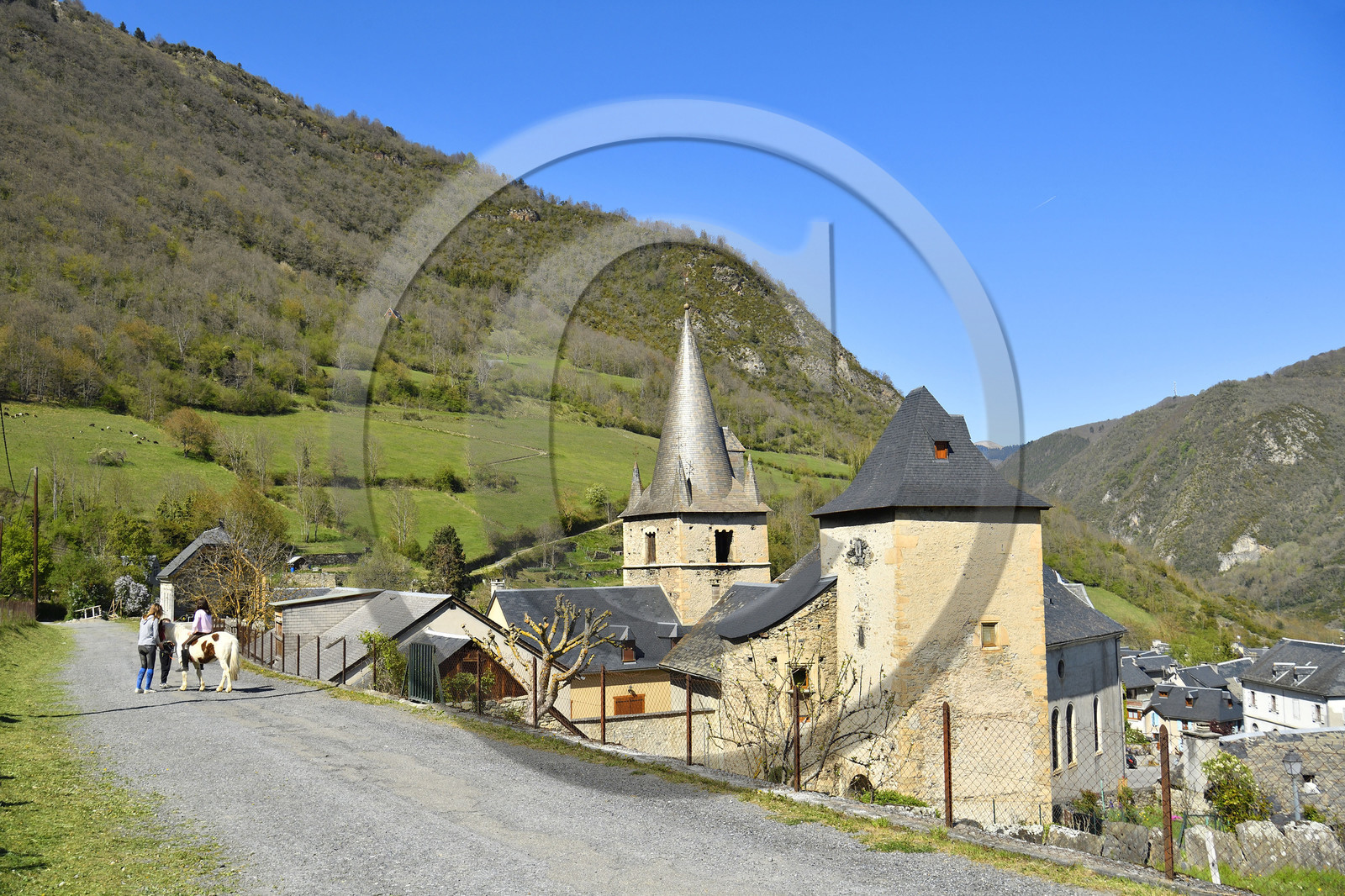 France hautes pyrenees canton arreau village