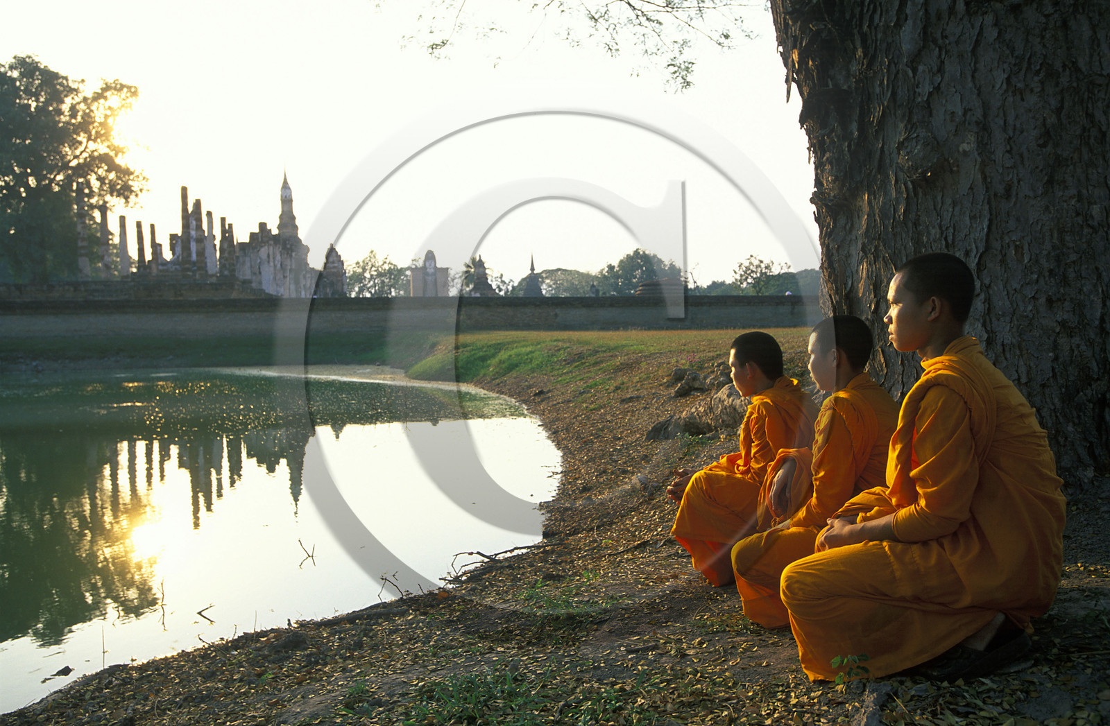 THAILANDE   SUKHOTHAI.TEMPLE DE WAT MAHATHAT